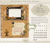CD Case Calendars 2025 Month Overlays
