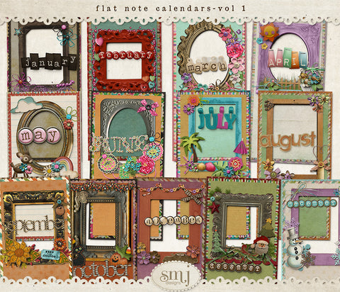 Flat Note Calendars Vol 1