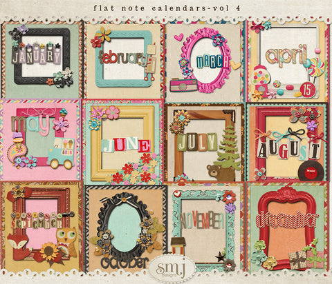 Flat Note Calendars Vol 4
