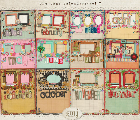 One Page Calendars Vol 7