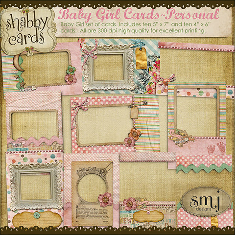 Sweet Baby Girl Cards