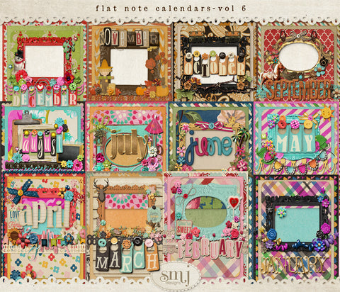 Flat Note Calendars Vol 6