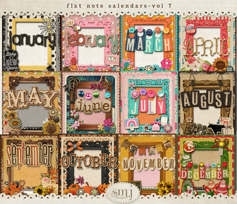 Flat Note Calendars Vol 7