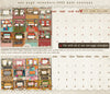 One Page Calendars 2023 Month Overlays