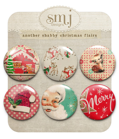 Another Shabby Christmas Flairs