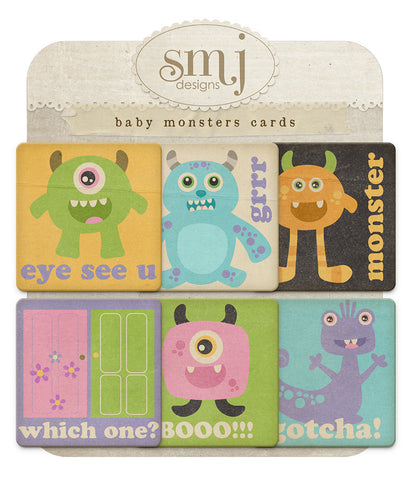 Baby Monsters Cards