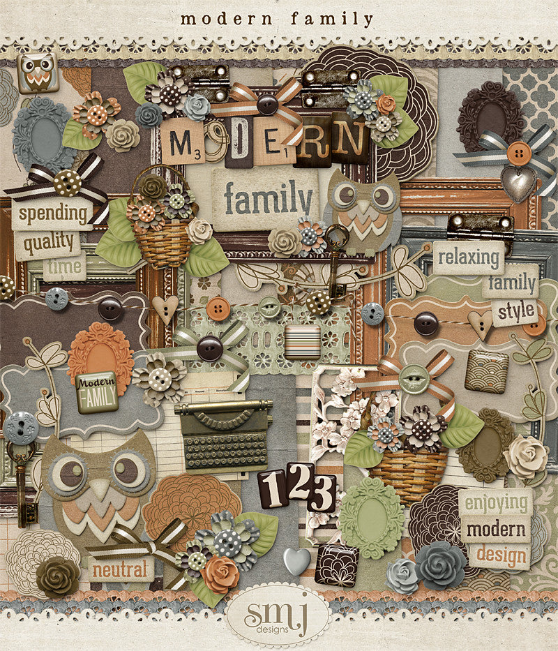 Modern Family Shabby Miss Jenn Designs