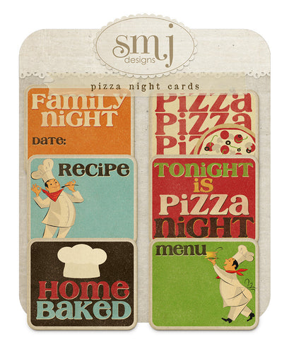 Pizza Night Cards