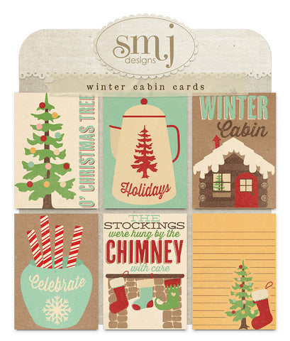 Winter Cabin Cards