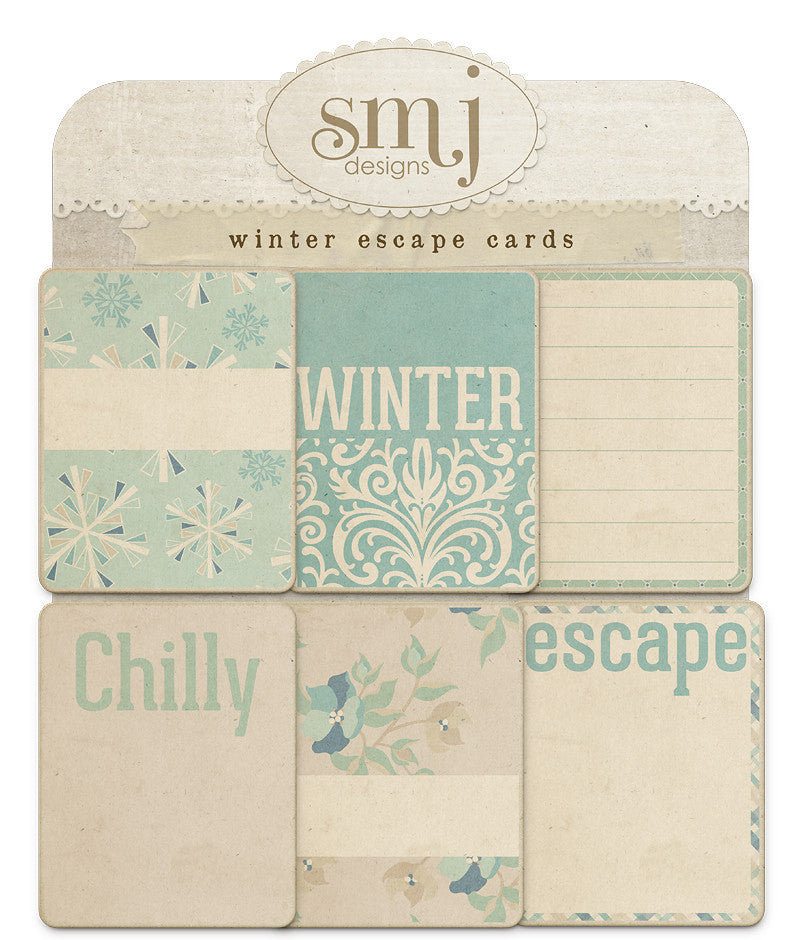 Escape Card Winter Escape Cards | Shabby Miss Jenn Designs
